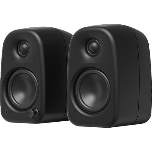 Kanto Living Uki 2-Way Active Desktop Speakers with Bluetooth (Onyx, Pair)