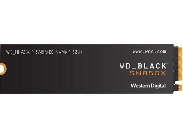 WD_BLACK 1TB SN850X NVMe Internal Gaming SSD Solid State Drive-Gen4 PCIe, M.2 2280, Up to 7,300 MB/s-WDS100T2X0E