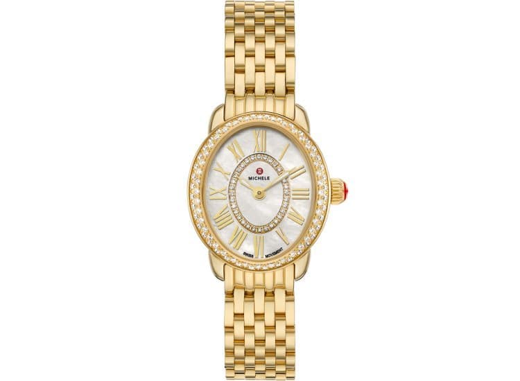 Michele Serein Oval Diamond 27mm Watch