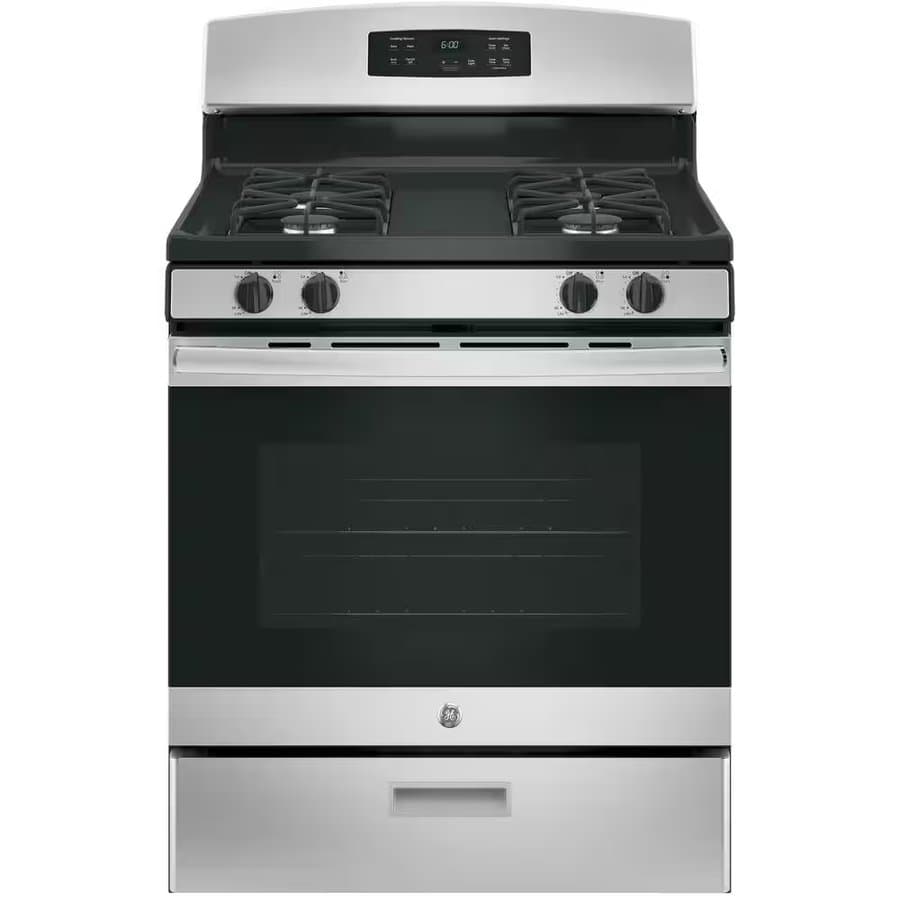 GE 30" Freestanding Gas Range Stainless Steel