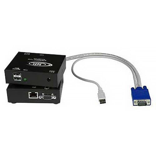 Network Technologies XTENDEX VGA/USB KVM Extender Kit via Cat Cable (300')