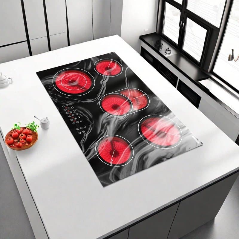 Karinear 5 Burner Electric Cooktop 30 Inch 8400W Flexible zones Wayfair-KNC-D58404-LH09