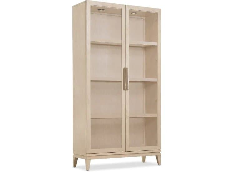 Hooker Furniture Casual Dining Westwood Display Cabinet in Limestone-6133-75906-80