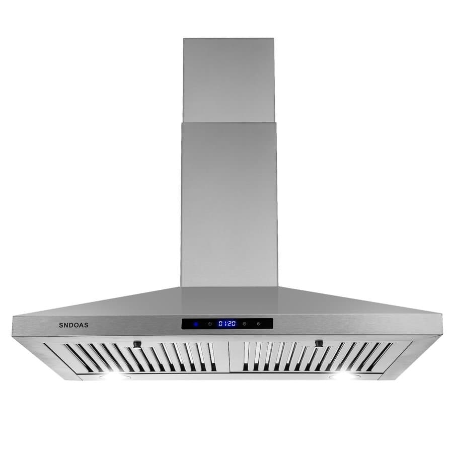 Damerin 30 inch Ducted 350-CFM Black Wall-Mounted Range Hood