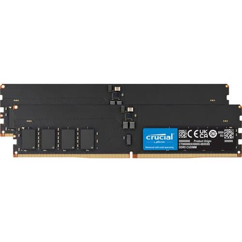 Crucial 32GB DDR5 6400 MHz CUDIMM Memory Kit (2 x 16GB)
