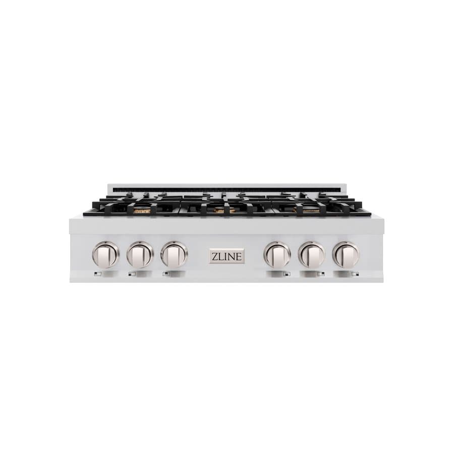 ZLINE KITCHEN & BATH Classic 36-in 6 burners Black Stainless steel Gas Cooktop