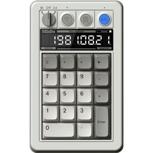 8BitDo Retro Wireless Mechanical Gaming 18-Key Numpad and Calculator (M Edition)