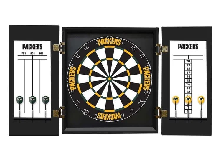 Fan Life Green Bay Packers Dartboard Set