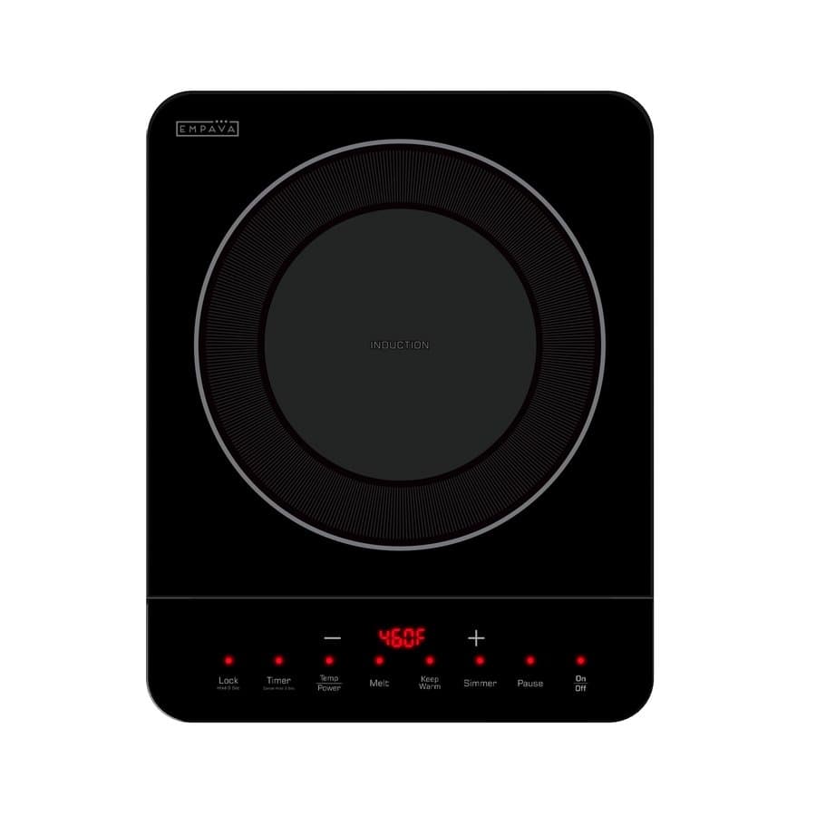 SVOPES 1800 W 9 Temp Levels 13-in Portable 1 Burner Black Induction Cooktop