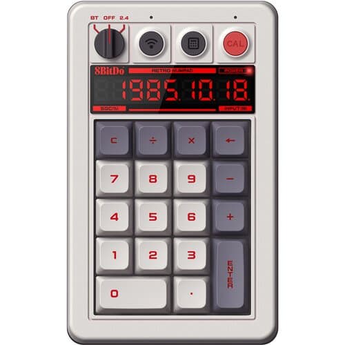 8BitDo Retro Wireless Nintendo Entertainment System Edition Mechanical Gaming 18-Key Numpad