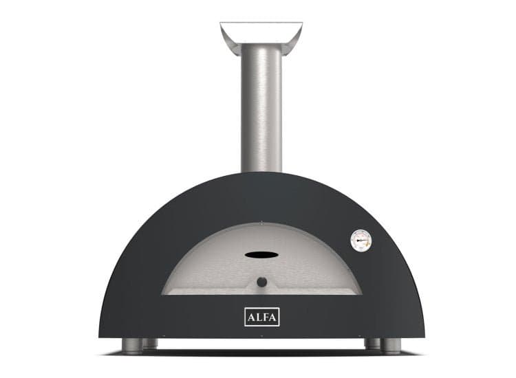 Alfa Moderno 2 Pizze Outdoor Pizza Oven Wood-Fired, Ardesia Gray