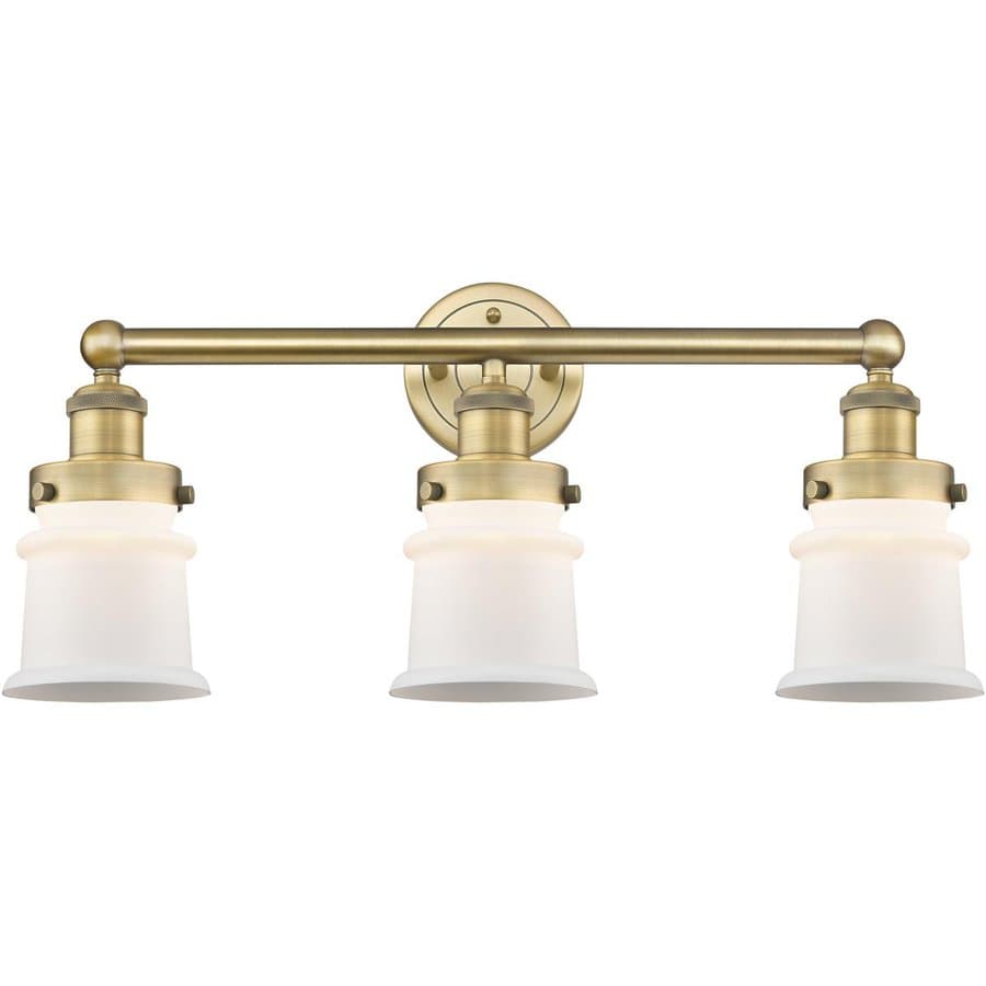 Innovations Lighting  616-3W-BB-G181S Canton Bathroom Vanity Light Brushed Brass