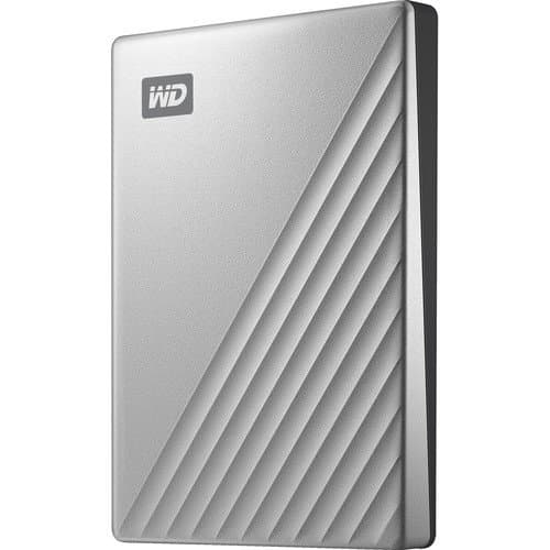 WD 2TB My Passport Ultra USB 3.0 Type-C External Hard Drive (Silver)