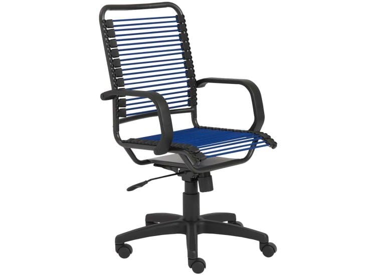 Euro Style Bradley Blue Bungie Office Chair