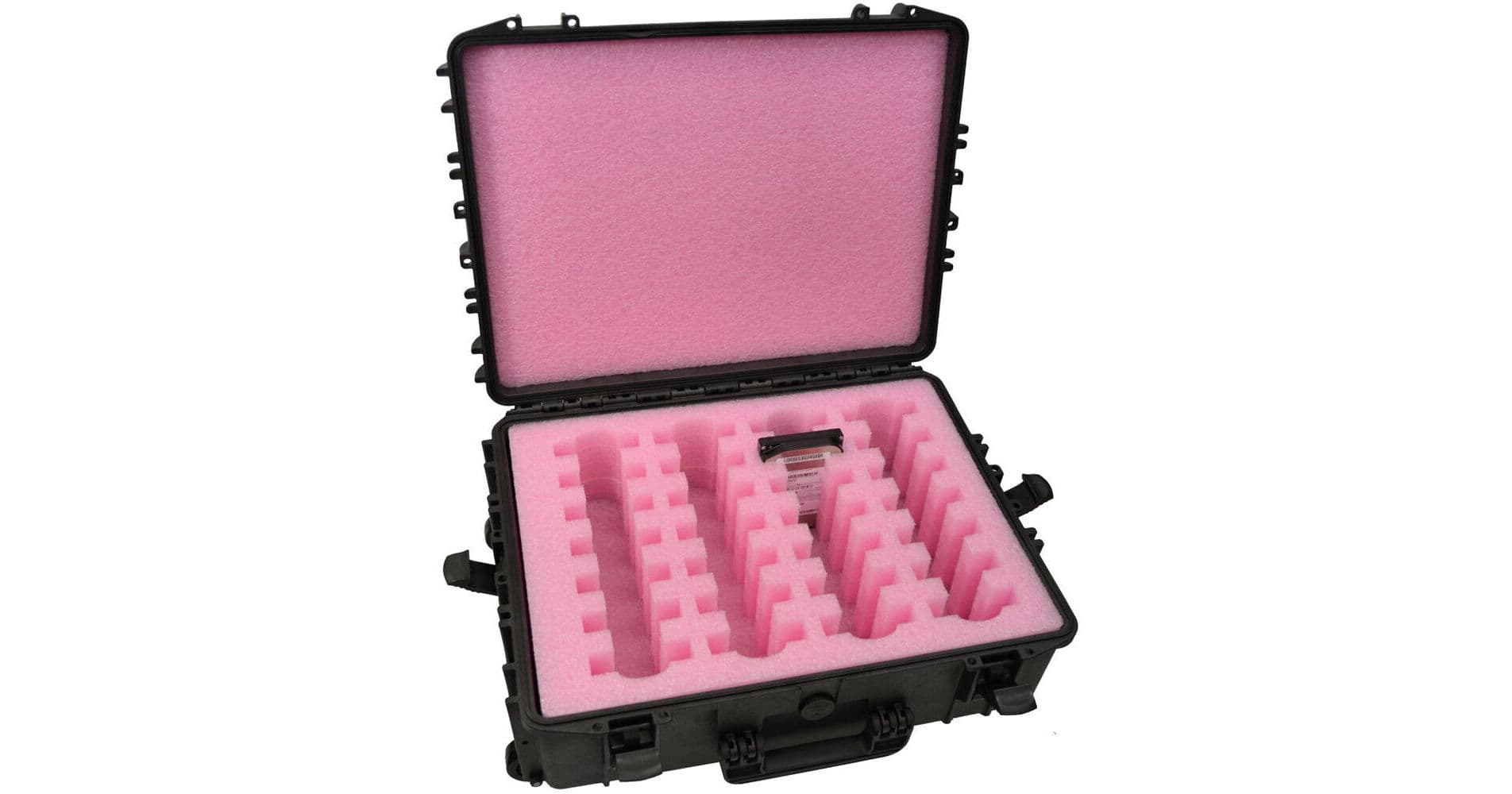 DORO Cases HDVAULT Wheeled Storage Case for 28 x 3.5" SATA / PATA / IDE Hard Drives