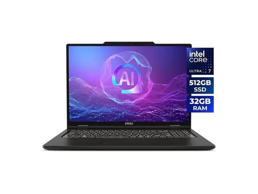 MSI Venture 16 AI TouchScreen Laptop Intel Core Ultra 7 255H 32GB RAM 512GB SSD Intel Arc Graphics (A2HMTG-046US)