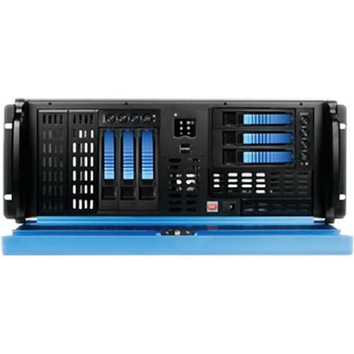 iStarUSA D Storm Series D2-407BL-B6BL 4U Compact Stylish 6 x 3.5" Hotswap Rackmountable Chassis Kit