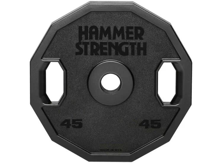 Life Fitness Hammer Strength 45 lb Urethane 12-Sided Olympic Plate (Each)