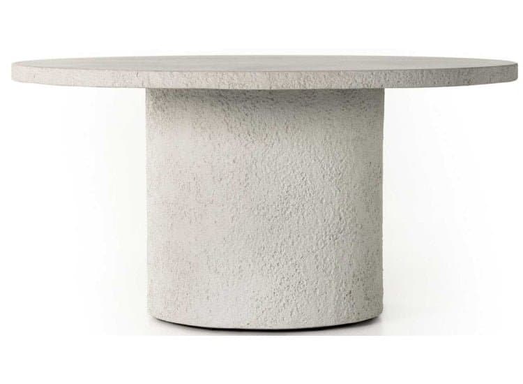 Four Hands Otero Outdoor Dining Table-60" Round-in Matte Stone