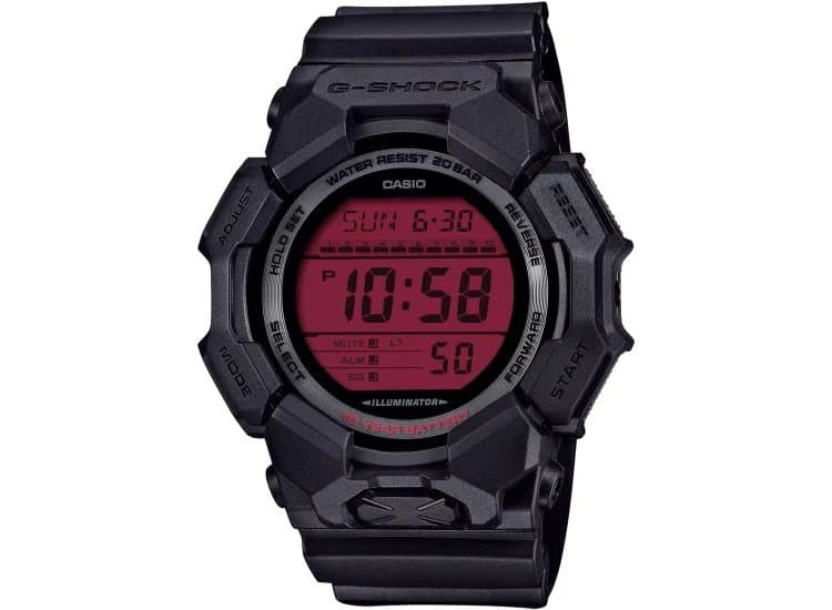 G-Shock Digital GD-010 Series Watch 51.9mm with Red Digital Dial