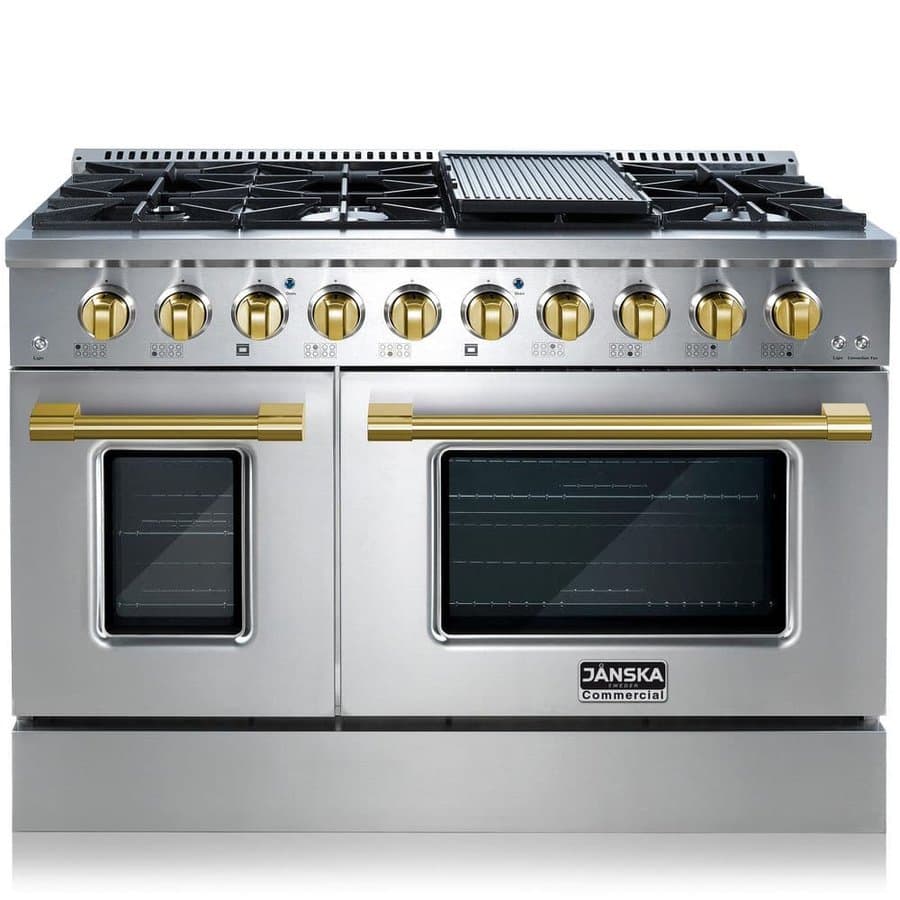 JANSKA Gas Ranges 8 48 Stainless Steel