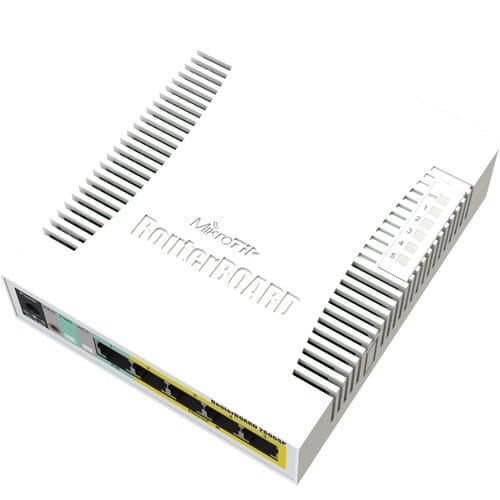 MikroTik RB260GSP 5-Port Gigabit Passive PoE Complaint Managed Network Switch