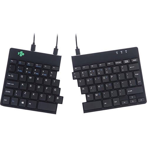 R-Go Tools Split Break Wired Keyboard (Black)