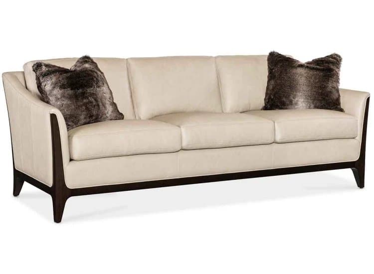 Hooker Furniture Sophia Sofa, Aline Stonewash Leather