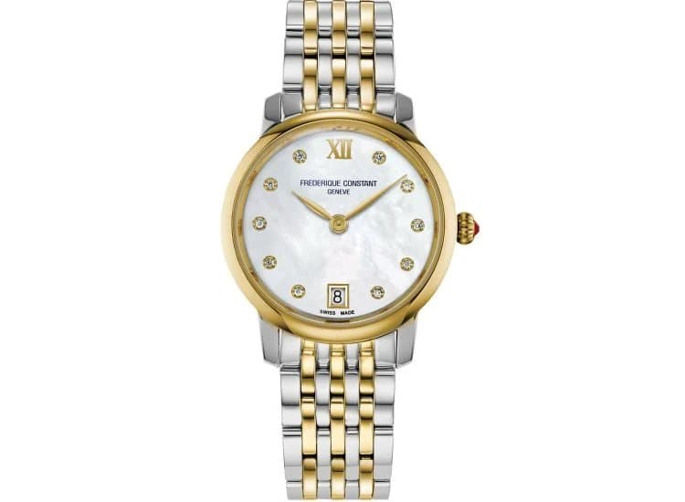 Frederique Constant Classics Slimline Ladies Watch 30mm with White MOP Dial
