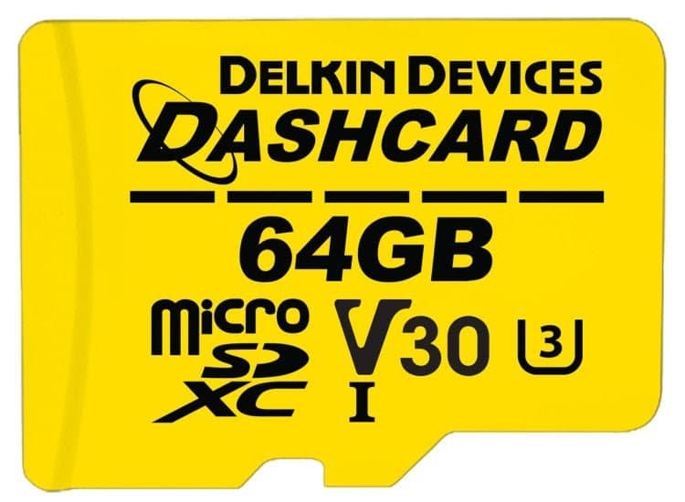 Delkin Devices DASHCARD 64GB microSD Memory Card For Dash Cameras