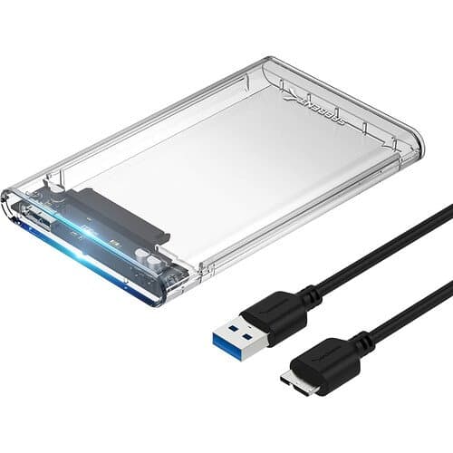 Sabrent 2.5" SATA Tool-Free Clear Enclosure