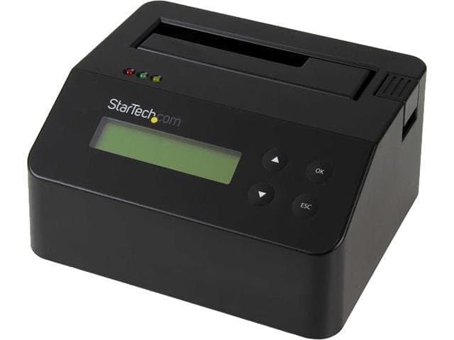 StarTech.com SDOCK1EU3P USB 3.0 Standalone Eraser Dock for 2.5" and 3.5” SATA SSD/HDD Drives-Secure Drive Erase with Receipt Printing-SATA I/II