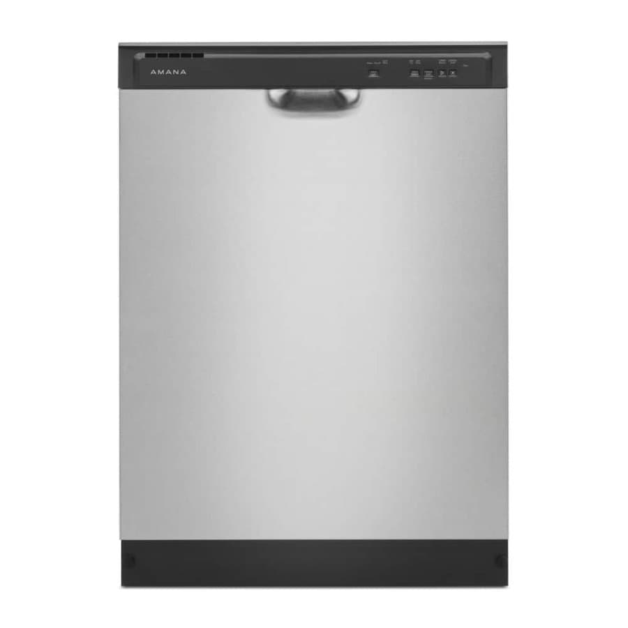 Amana 24-in Front Control Built-in Dishwasher ( Fingerprint Resistant Stainless Finish ) , 59-Decibel