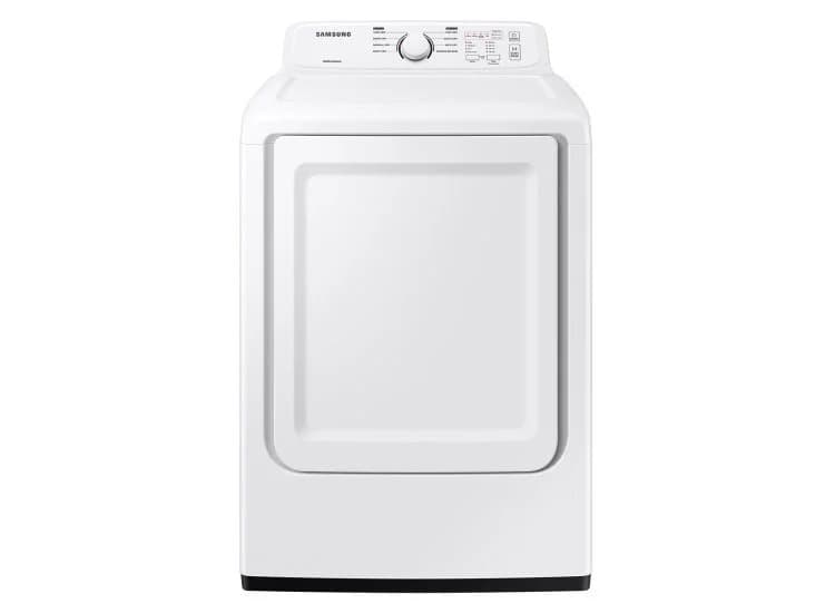 Samsung 7.2 Cu. Ft. White Electric Dryer With Sensor Dry And 8 Drying Cycles-DVE41A3000W/A3