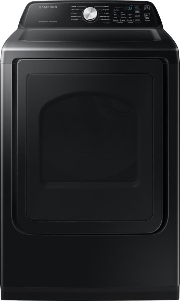 Samsung 7.4 Cu. Ft. Smart Electric Dryer with Sensor Dry, Brushed Black-DVE47CG3500VA3