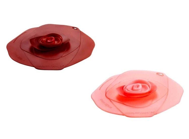 Charles Viancin 4" Rose Air-Tight Silicone Drink Covers (Pair)