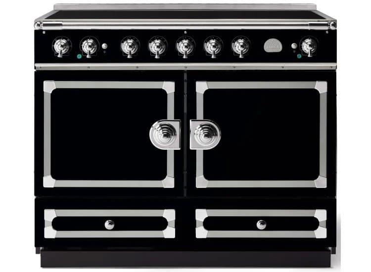 La Cornue CornuFe 110 43 In. Gloss Black With Polished Chrome Accents Induction Range - C1MP-I