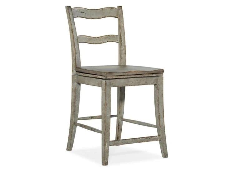 Hooker Furniture Dining Room Alfresco La Riva Ladder Back Swivel Counter Stool