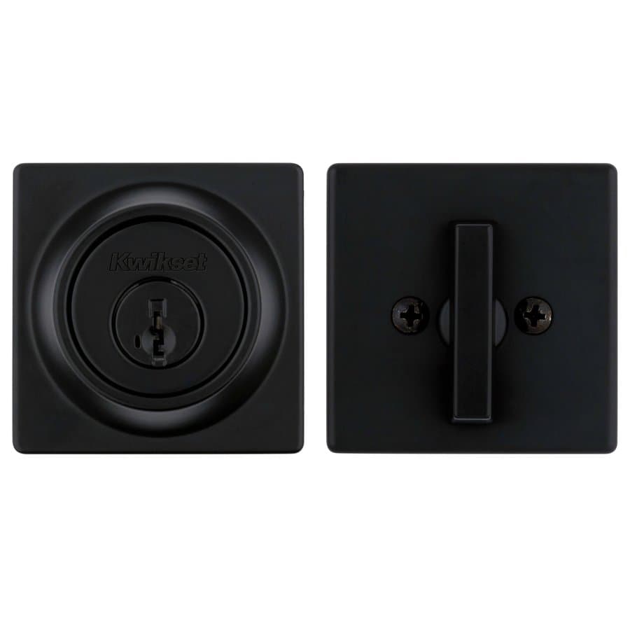 Kwikset 660Sqt-S 660 Series Deadbolt Single Cylinder Keyed Entry Deadbolt From The