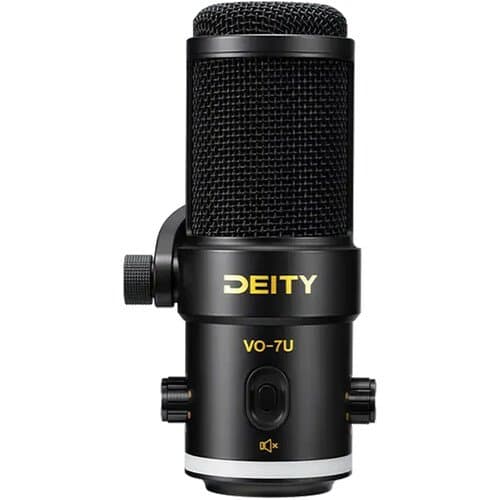 Deity Microphones VO-7U Dynamic Supercardioid USB Streamer Microphone Kit with Desktop Tripod (Black)