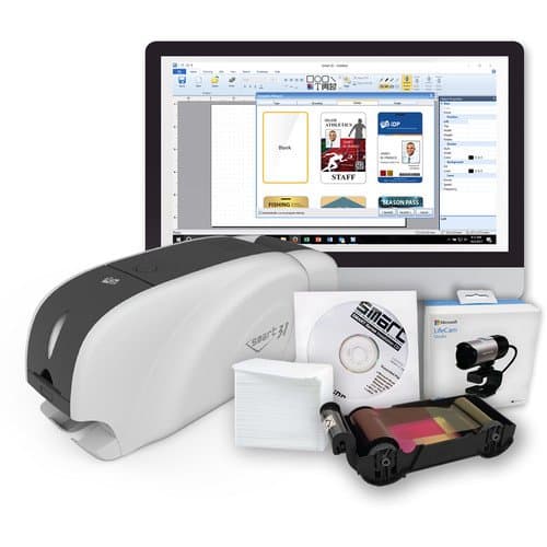 IDP SMART-31D Dual-Sided ID Card Printer Bundle