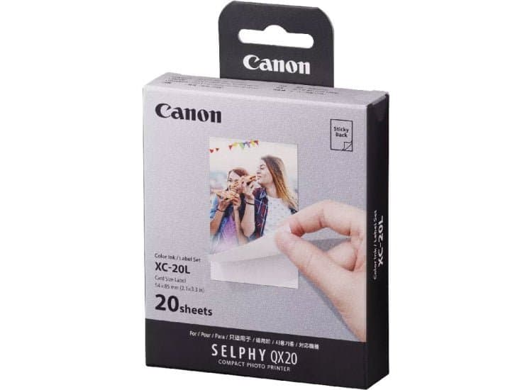 Canon XC-20L SELPHY Color Ink/Label Set