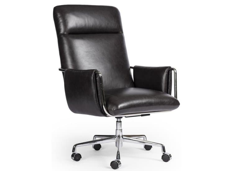 Four Office Chairs Leather