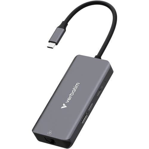 Verbatim Essentials 6-Port USB-C 3.2 Gen 1 Hub with RJ45