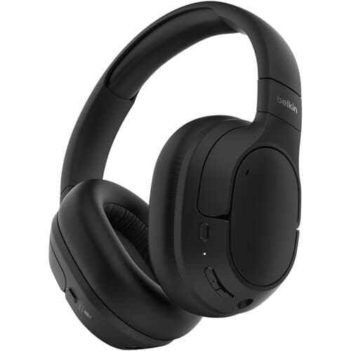 Belkin SoundForm Isolate Wireless Noise-Canceling Over-Ear Headphones (Black)