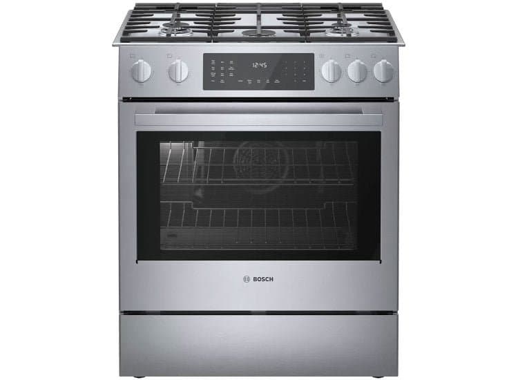 Bosch 30" Slide-In Dual Fuel Range Stainless Steel
