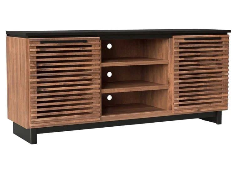 Legends Furniture Graceland TV Stand 63-Inch, Black and Bourbon