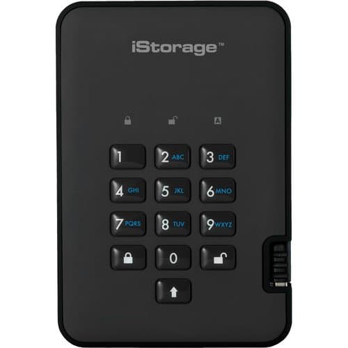 Istorage 8TB diskAshur2 USB 3.1 Encrypted Portable SSD (Phantom Black)