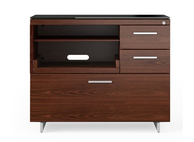 BDI Sequel 20 6117 Chocolate Walnut/Satin Nickel Multifunction Cabinet