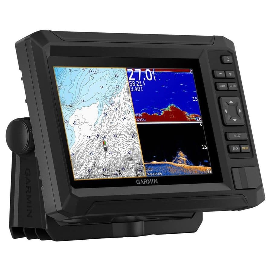 Garmin ECHOMAP UHD2 73cv Chartplotter, U. S. with GT20-TM Transducer and Navionics Inland Mapping